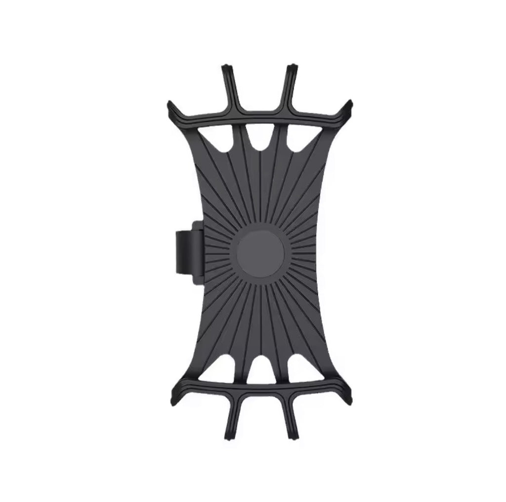 Support téléphone GlideSafely en silicone noir, vue de face
