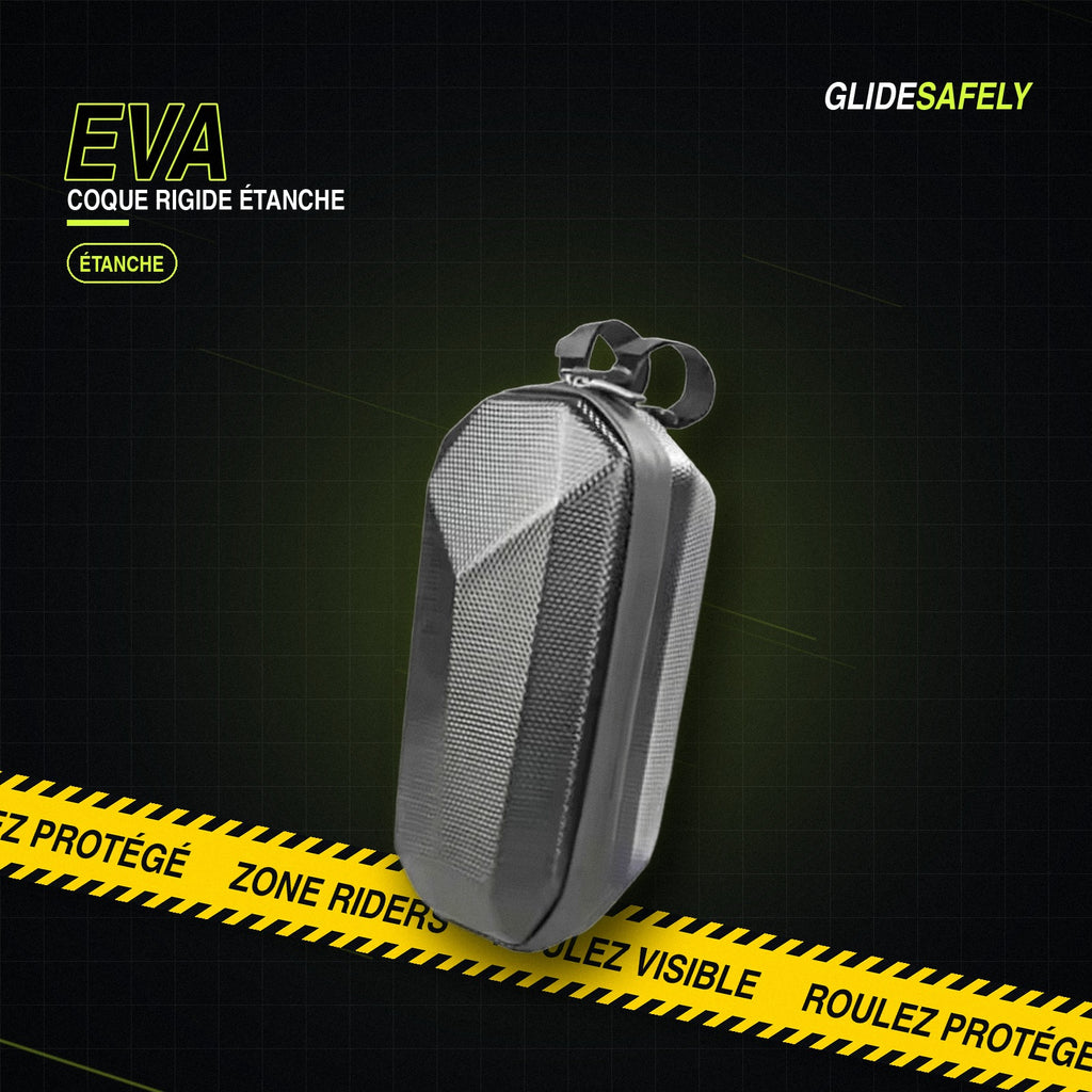 Sacoche de guidon GlideSafely rigide en EVA, étanche, pour trottinette et vélo