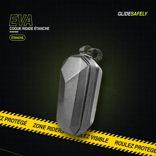 Sacoche de guidon GlideSafely rigide en EVA, étanche, pour trottinette et vélo