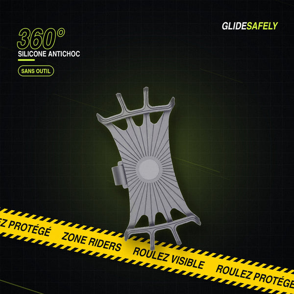 Support Téléphone Vélo 360° - Silicone Antichoc